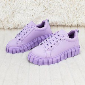 Lilac Purple Top Chunky sole Sneakers